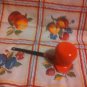 Dansk Small Enamel long handled Pitcher Butter warmer orange flambe