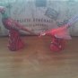 red Royal Haeger Pheasant pair of figurines mint condition pristine vintage set!