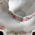 rose China Germany Set Cup Dessert Plate antique small collectible estate find~