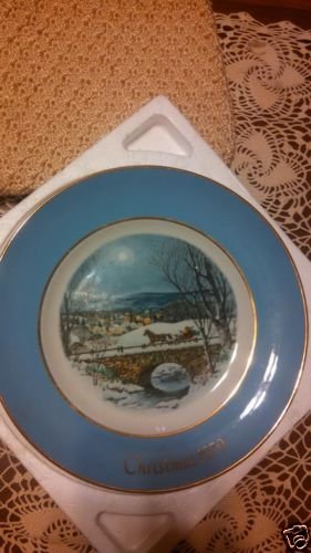 Avon Dashing through the snow 1979 plate christmas wedgewood 7th in series 8 3/4