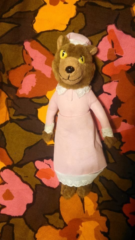 Shrek the Third Big Bad Wolf in pink dress 11" Plush ...