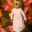 Shrek the Third Big Bad Wolf in pink dress  11" Plush STUFFED ANIMAL Toy