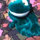 Russ Berrie & Co., Inc.  Fleegle the Frog bright green stuffed animal