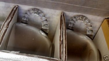 vintage snack set by federal glass original box! homestead snack set
