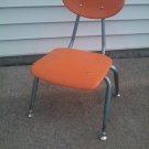 american desk manufacturing co kids size orange chair play school kitchen childs