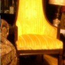paoli style high back vintage retro bright yellow colorful chair made in the US