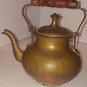 Antique old vintage Teapot Tea Kettle with lid wood handle decor see photos belo