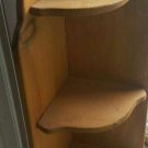 Country Craftsman hand crafted wood corner shelf 4 ft
