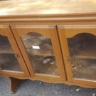 hutch top solid wood glass panels in doors