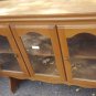 hutch top solid wood glass panels in doors