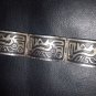 VINTAGE CROWN TRIFARI HINGED BANGLE BRACELET Tribal jewelry small cuff band