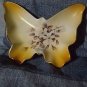 VTG arnart japan butterfly and painted dish 33/160 signed j. laurent