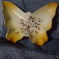 VTG arnart japan butterfly and painted dish 33/160 signed j. laurent