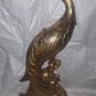 VTG MID CENTURY MODERN HOLLYWOOD REGENCY GOLD PEACOCK syroco FIGURINE art statue