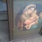 madonna della sedia antique lithograph/chromograph framed C. 19th century frame