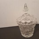Vintage Glass Sugar candy Bowl Clear dish with Lid