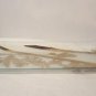 Mid Century Modern Glass Serving Tray with wood handles Ernest Sohn Barware gold