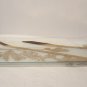 Mid Century Modern Glass Serving Tray with wood handles Ernest Sohn Barware gold