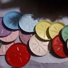 lot 14 amazing rare Vintage Metal Coasters - doll plates mini plates appetizer