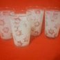 Vintage Collectible 1950 bar ware snow flake drinking Frosted Mint Julep Glass