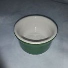 H.F. Coors China Chefsware Ramekin #154 green white