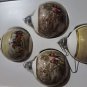 vintage christmas Pyramid 1980s glass ball ornaments for tree