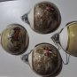 vintage christmas Pyramid 1980s glass ball ornaments for tree