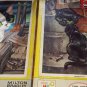1968 puzzle cat kitty art x 2 in boxes retro big eyes birds dock trash brick wal