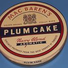Collectible " Mac Baren's Golden Brown Plumcake Navy Blend " Tobacco Tin Pipe