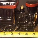 vintage Pottery ceramic RR Locomotive steam engine Train Planter Japan choo choo