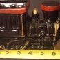 vintage Pottery ceramic RR Locomotive steam engine Train Planter Japan choo choo