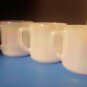 VINTAGE IRIDESCENT Moonglow STACKABLE MUG cups FEDERAL GLASS MADE USA
