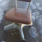 Industrial Vintage Chair Tanker Steampunk Office rolling wheels adjustable