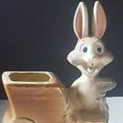 Vintage Bugs Bunny Vase Planter Warner Bros garden floral flower plant cartoon