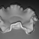 Fenton RARE ruffled saucer dish plate