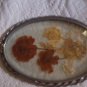 dried flower metal  BEVELED GLASS frame - Lasting Impressions - wall decor