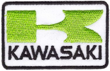 Kawaski Motorcycle Biker Embroidered Cloth Iron On Patch