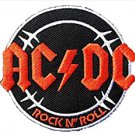 ACDC Music Band Logo Rock Heavy Metal Embroidered Cloth Iron On Patch
