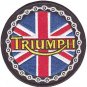 Triumph British Motorcycle Biker Embroidered Cloth Iron On Patches