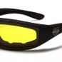 Goggles Padded Men's Biker Motorcycle set (1 googles yellow,1googles smoke,1 googles clear)