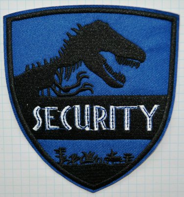 Jurassic Park SECURITY Embroidered Cloth Iron On Patch