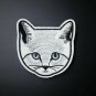Lovely Cat head Embroidered Iron On Patch