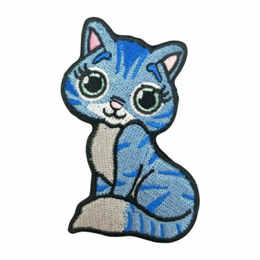 Little Kitten Cute Embroidered Iron On Patch