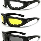 Choppers Goggles Padded Men's Biker Motorcycle set