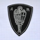 Christian Angel Warrior Shield Embroidered Iron On Patch