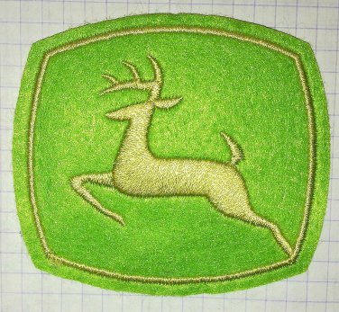 John Deer Embroidered Cloth Iron On Patch