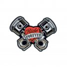 Ride forever piston Biker Motorcycle Embroidered Cloth Iron On Patch