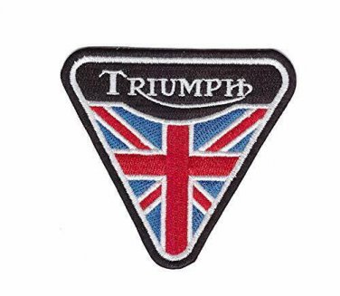Triumph British Motorcycle Biker Embroidered  Iron On Patches