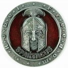 Spartacus Metal belt buckle red enamel belt buckle