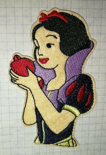 Princess Snow White Embroidered Cloth Iron On Patch